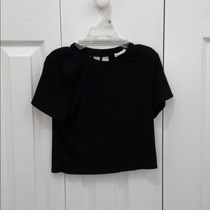 black crop top